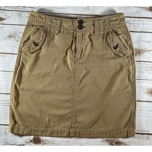Bob Timberlake Women's Khaki Cargo Skirt Size 2‎